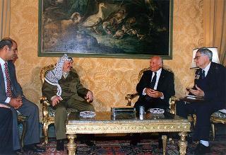 Incontro con il Presidente dell'Autorità Nazionale Palestinese Yasser Arafat