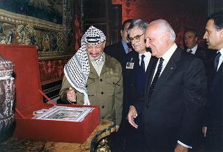 Incontro con il Presidente dell'Autorità Nazionale Palestinese Yasser Arafat