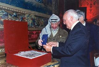 Incontro con il Presidente dell'Autorità Nazionale Palestinese Yasser Arafat