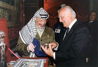 Incontro con il Presidente dell'Autorità Nazionale Palestinese Yasser Arafat