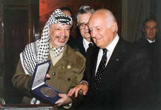 Incontro con il Presidente dell'Autorità Nazionale Palestinese Yasser Arafat
