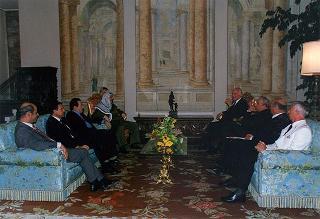 Incontro con il Presidente dell'Autorità Nazionale Palestinese Yasser Arafat