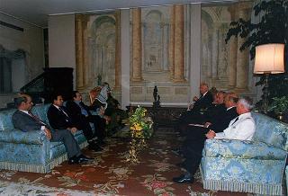 Incontro con il Presidente dell'Autorità Nazionale Palestinese Yasser Arafat
