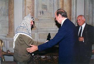 Incontro con il Presidente dell'Autorità Nazionale Palestinese Yasser Arafat