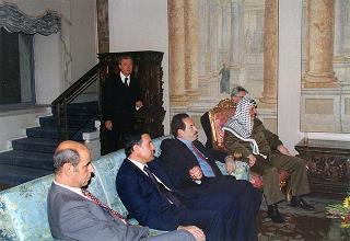 Incontro con il Presidente dell'Autorità Nazionale Palestinese Yasser Arafat