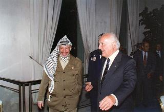 Incontro con il Presidente dell'Autorità Nazionale Palestinese Yasser Arafat