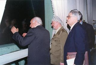 Incontro con il Presidente dell'Autorità Nazionale Palestinese Yasser Arafat