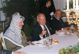 Incontro con il Presidente dell'Autorità Nazionale Palestinese Yasser Arafat