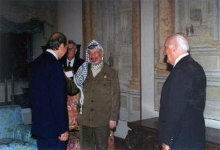 Incontro con il Presidente dell'Autorità Nazionale Palestinese Yasser Arafat