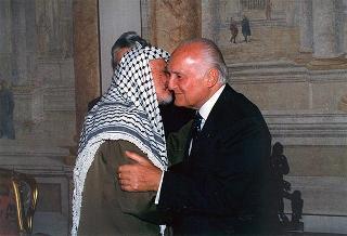 Incontro con il Presidente dell'Autorità Nazionale Palestinese Yasser Arafat