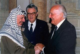 Incontro con il Presidente dell'Autorità Nazionale Palestinese Yasser Arafat