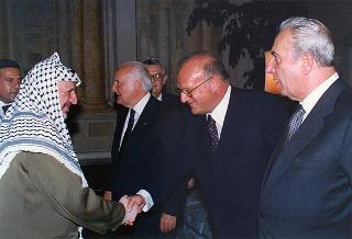 Incontro con il Presidente dell'Autorità Nazionale Palestinese Yasser Arafat