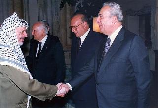 Incontro con il Presidente dell'Autorità Nazionale Palestinese Yasser Arafat
