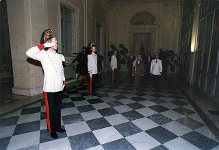 Incontro con il Presidente dell'Autorità Nazionale Palestinese Yasser Arafat
