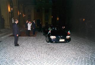 Incontro con il Presidente dell'Autorità Nazionale Palestinese Yasser Arafat