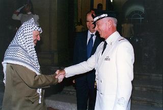 Incontro con il Presidente dell'Autorità Nazionale Palestinese Yasser Arafat