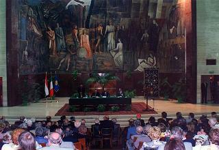 Roma, Università degli studi "La Sapienza": intervento del Presidente della Repubblica, con il Presidente della Repubblica di Ungheria, all'inaugurazione del IV Congresso internazionale di studi ungheresi sul tema "La civiltà ungherese e il Cristianesimo"