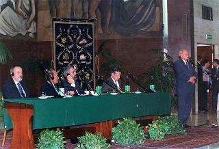 Roma, Università degli studi "La Sapienza": intervento del Presidente della Repubblica, con il Presidente della Repubblica di Ungheria, all'inaugurazione del IV Congresso internazionale di studi ungheresi sul tema "La civiltà ungherese e il Cristianesimo"