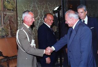 Incontro e colazione in onore del Presidente della Repubblica di Ungheria Arpad Goencz