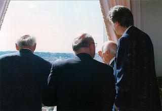 Incontro e colazione in onore del Presidente della Repubblica di Ungheria Arpad Goencz