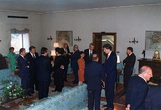 Incontro e colazione in onore del Presidente della Repubblica di Ungheria Arpad Goencz