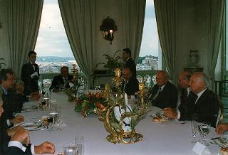 Incontro e colazione in onore del Presidente della Repubblica di Ungheria Arpad Goencz