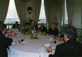 Incontro e colazione in onore del Presidente della Repubblica di Ungheria Arpad Goencz