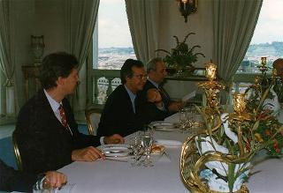 Incontro e colazione in onore del Presidente della Repubblica di Ungheria Arpad Goencz