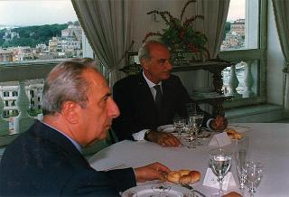 Incontro e colazione in onore del Presidente della Repubblica di Ungheria Arpad Goencz