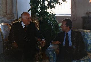 Incontro e colazione in onore del Presidente della Repubblica di Ungheria Arpad Goencz