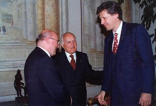 Incontro e colazione in onore del Presidente della Repubblica di Ungheria Arpad Goencz