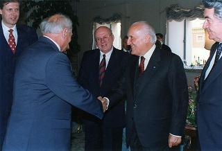 Incontro e colazione in onore del Presidente della Repubblica di Ungheria Arpad Goencz