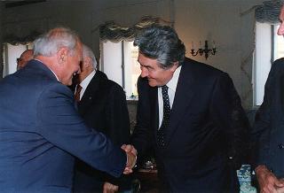 Incontro e colazione in onore del Presidente della Repubblica di Ungheria Arpad Goencz