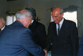 Incontro e colazione in onore del Presidente della Repubblica di Ungheria Arpad Goencz