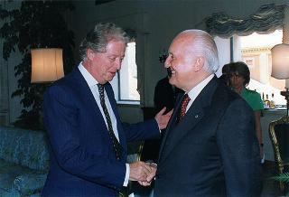 Incontro e colazione in onore del Presidente della Repubblica di Ungheria Arpad Goencz
