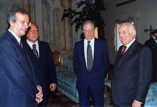 Incontro e colazione in onore del Presidente della Repubblica di Ungheria Arpad Goencz