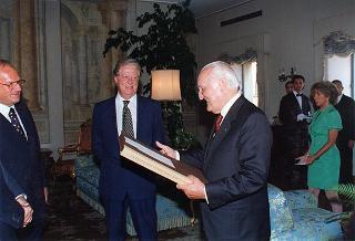 Incontro e colazione in onore del Presidente della Repubblica di Ungheria Arpad Goencz