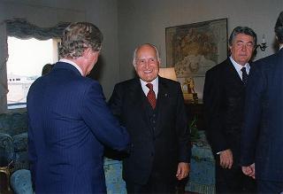 Incontro e colazione in onore del Presidente della Repubblica di Ungheria Arpad Goencz
