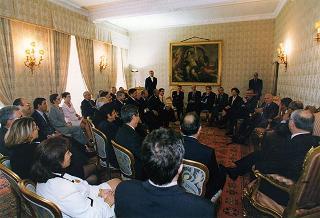 Franceschino Delussu, presidente dell'Associazione sarda socio-culturale "A. Segni" di Jerzu (Nuoro), con una delegazione di partecipanti al Convegno "Olgiastra: dalla microstoria alla storia della Sardegna"