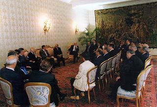 Franceschino Delussu, presidente dell'Associazione sarda socio-culturale "A. Segni" di Jerzu (Nuoro), con una delegazione di partecipanti al Convegno "Olgiastra: dalla microstoria alla storia della Sardegna"