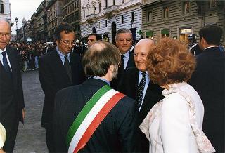 Roma, Palazzo delle Esposizioni: intervento all'inaugurazione della Mostra "Ultime generazioni"