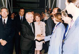 Roma, Palazzo delle Esposizioni: intervento all'inaugurazione della Mostra "Ultime generazioni"