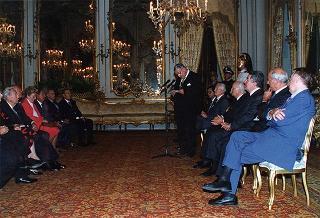 Avv. Antonio Mazzarolli, presidente dell'Associazione generale italiana dello spettacolo, ed una delegazione dell'AGIS
