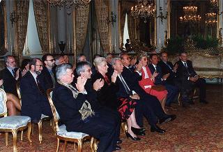 Avv. Antonio Mazzarolli, presidente dell'Associazione generale italiana dello spettacolo, ed una delegazione dell'AGIS