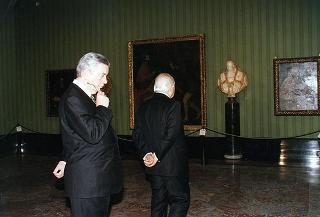 Napoli, Reggia di Capodimonte: pranzo in onore del Presidente della Repubblica Francese Jacques Chirac