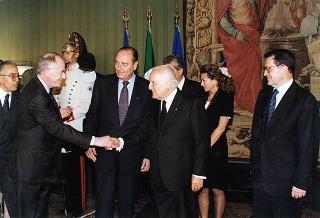 Napoli, Reggia di Capodimonte: pranzo in onore del Presidente della Repubblica Francese Jacques Chirac