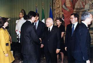 Napoli, Reggia di Capodimonte: pranzo in onore del Presidente della Repubblica Francese Jacques Chirac