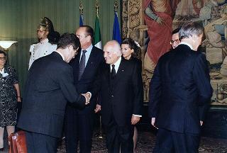 Napoli, Reggia di Capodimonte: pranzo in onore del Presidente della Repubblica Francese Jacques Chirac
