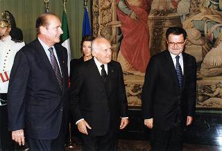 Napoli, Reggia di Capodimonte: pranzo in onore del Presidente della Repubblica Francese Jacques Chirac