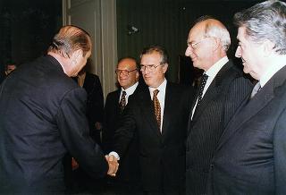 Napoli, Reggia di Capodimonte: pranzo in onore del Presidente della Repubblica Francese Jacques Chirac